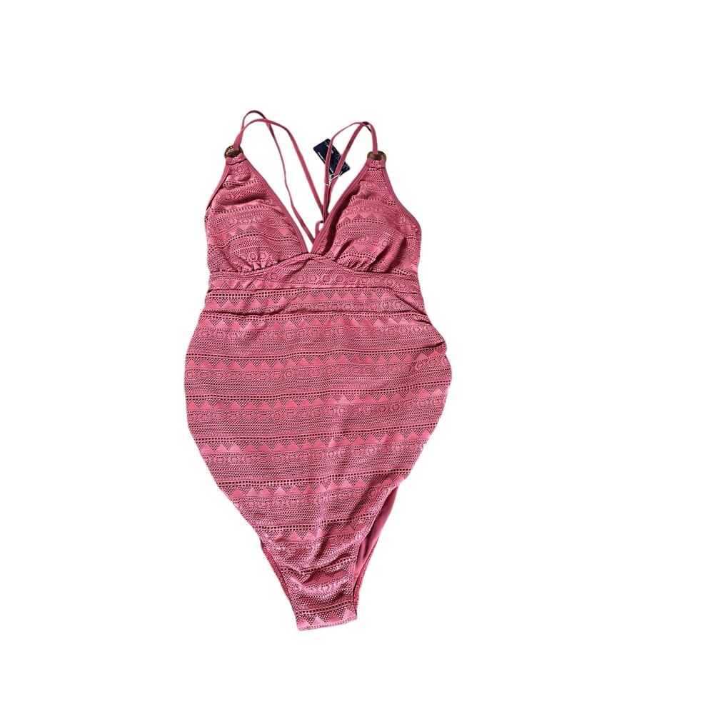 Summer Mae Pink One Piece Bathing Suit Size 12 NWT